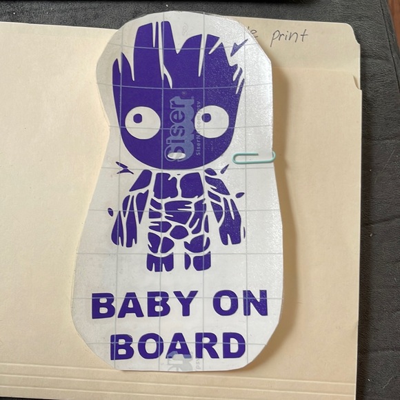 Wall Decor Baby Groot Baby On Board Car Decal Poshmark